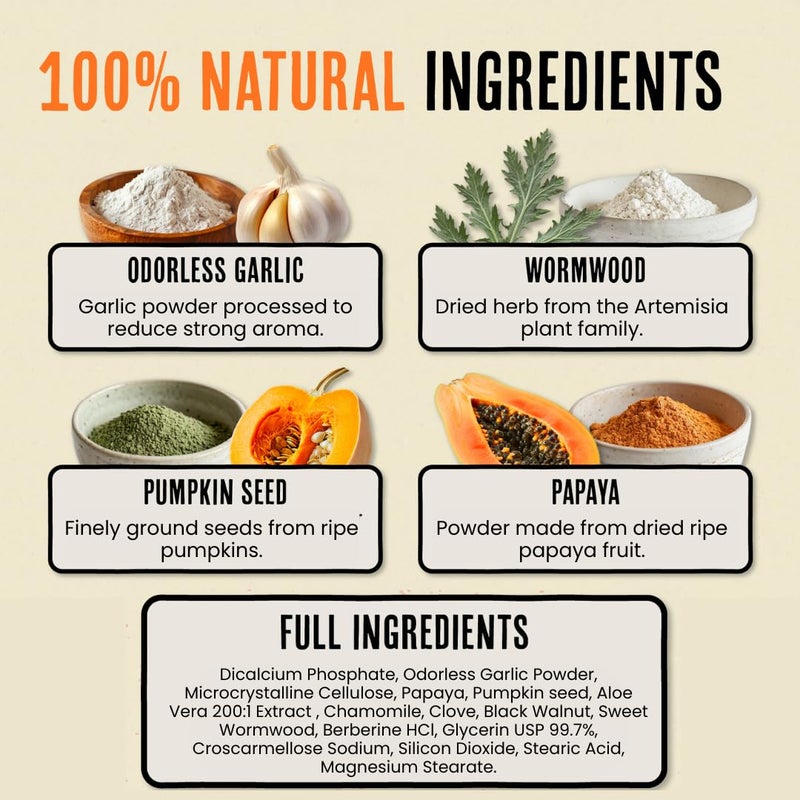 Roosty's Naturals De-Wormer for Chickens | 120 Count | All-Natural Formula | US-Made Chicken Wormer, Poultry De-Wormer | - Image 2