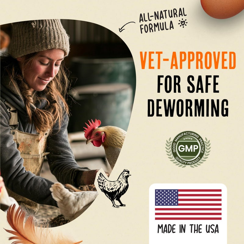 Roosty's Naturals De-Wormer for Chickens | 120 Count | All-Natural Formula | US-Made Chicken Wormer, Poultry De-Wormer | - Image 3