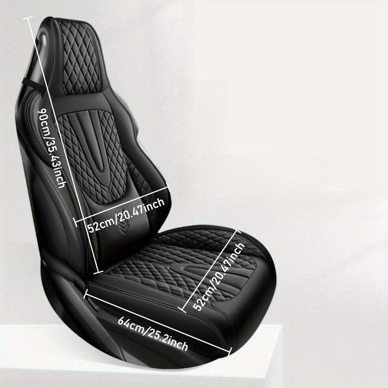 2025 New Coral Red Single Front Seat Cover Summer Breathable Cushion For Suvs And Compact Cars Durable Easy To Clean Seat Pad For Driver Or Passenger - Image 2