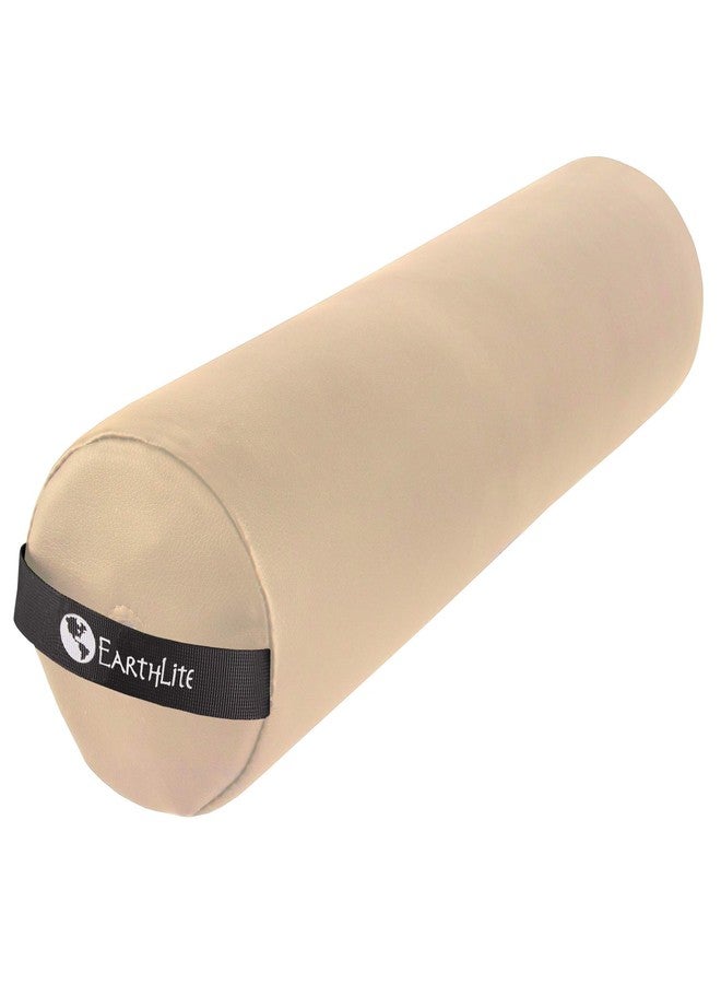 EarthLite Bolster Pillow Stowaway - Inflatable Massage, Travel & Leg Bolster, 100% PU Upholstery incl. Carry Strap/Adjustable Firmness/Back Pain Relief, Beige - Image 2