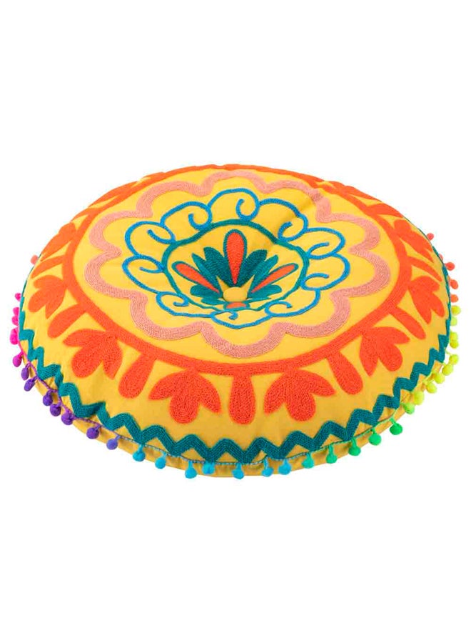 AL SANIDI Comfortable multi-use Ground cushion, Yellow - Image 1