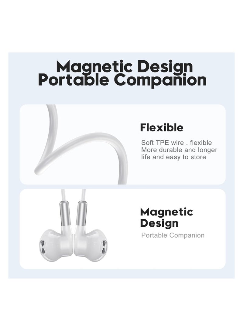 Captaintech USB C Headphones for Samsung Galaxy S23 Ultra S22 S21 FE S20, Wired In-Ear Earbuds with Mic, Compatible with Pad Pro, Pixel, OnePlus - USB Type C Earphones (White) - Image 5