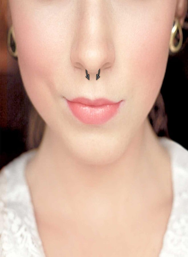FECTAS 14G Straight Curved Horseshoe Barbells Snake Eyes Tongue Rings Nipplerings Belly Eyebrow Ring Black Stainless Steel Piercing Jewelry Pack 12pcs - Image 4