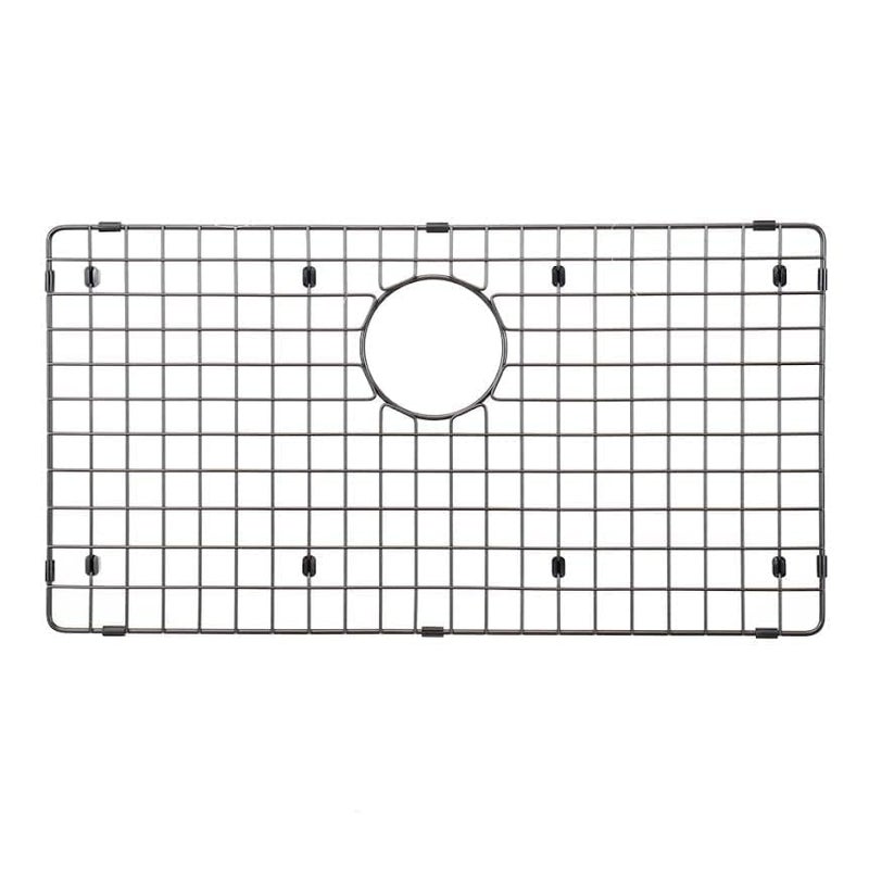 Starstar Sinks Protector Matte Black 304 Stainless Steel Kitchen Sink Bottom Grid Rack 26 L x 15 W - Image 3