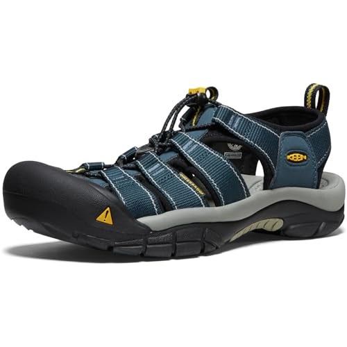 KEEN Men's Newport H2 Closed Toe Water Sandals, Navy/Medium Grey, 11.5 US - Image 1