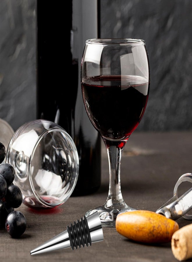 AojSup 20 Pcs Wine Bottle Stopper Set Kit, Metal Cork Bottle Stoppers, Resin Wine Bottle Stoppers Molds Set Accessories, Wine Stopper for Silicone Molds Epoxy Resin, Silver - Image 5