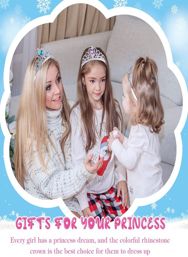 Zhanmai 24 Pcs Tiara Crown Set Princess Crown for Girls Plastic Tiaras Dress up Costume Party Favor Accessories Kid Birthday (Blue, Purple, Pink, Rose Red, Yellow, Green) - Image 5