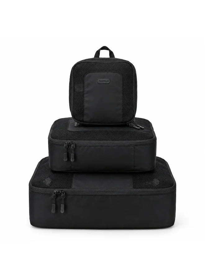MAGELLAN Travel Packing Cubes Set – 3 Piece Luggage Organizer Bags with Mesh Window & Smooth Zippers – Lightweight Travel Organizers for Suitcases, Backpacks & Closet Storage