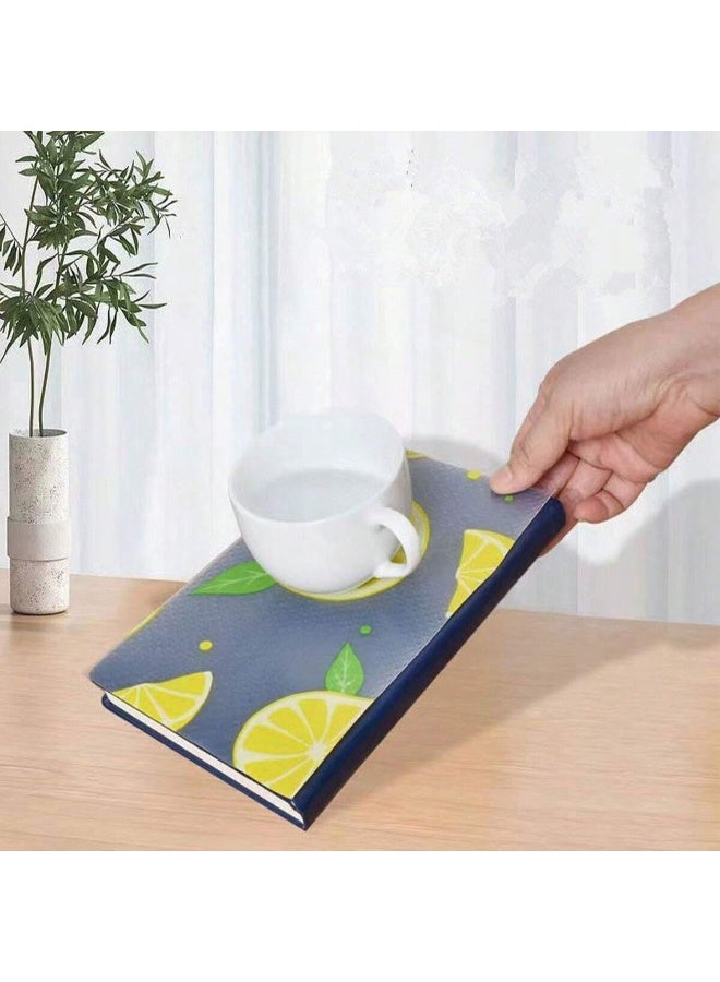 Fasola 1 Roll 30x300cm Cabinet Liner, Waterproof Drawer Mat, Non-Adhesive EVA Shelf Liner, Anti-Slip Kitchen Mat, Protective Refrigerator Mat for Pantry Shelves and Cupboards, Washable Home Organizer (Fresh Lemon Print - Yellow & Green) - Image 3