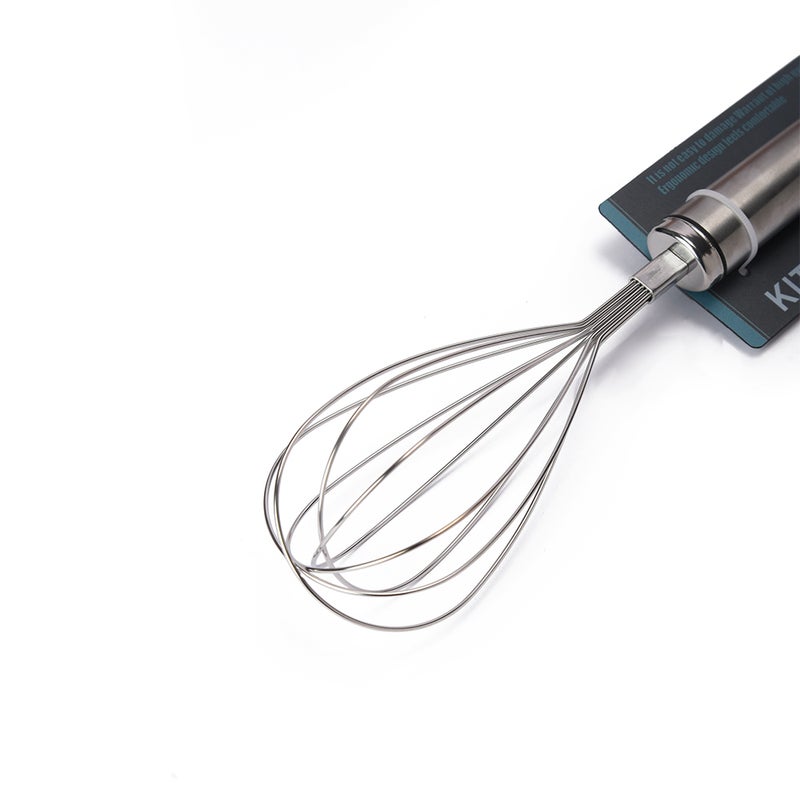 Stainless Steel Balloon Whisk with Metal Handle, Large - Image 2