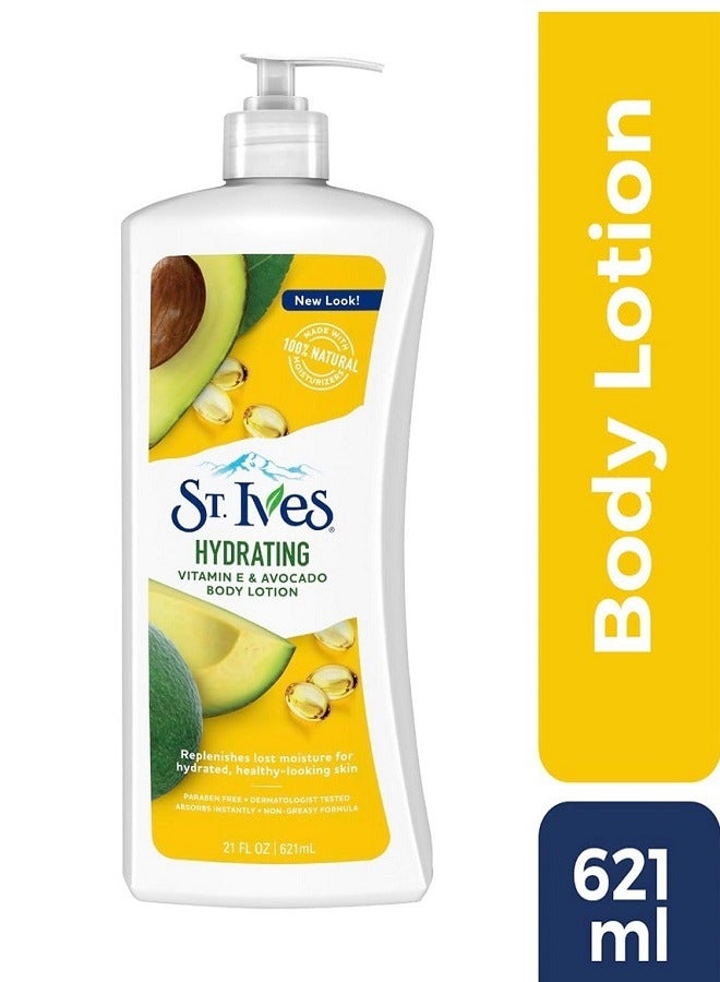 ST. Ives Hydrating Vitamin E And Avocado Body Lotion 621ml - Image 2