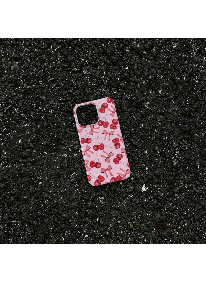 Generic - Foundation Cherry Film Magnetic 2-in -1 Suitable For Apple 16pro Mobile Phone Case 15/14/13/12 Soft Shell Hard Shell-Color: Bright Surface-four Packs-Applicable Models:Apple 16plus - Image 1