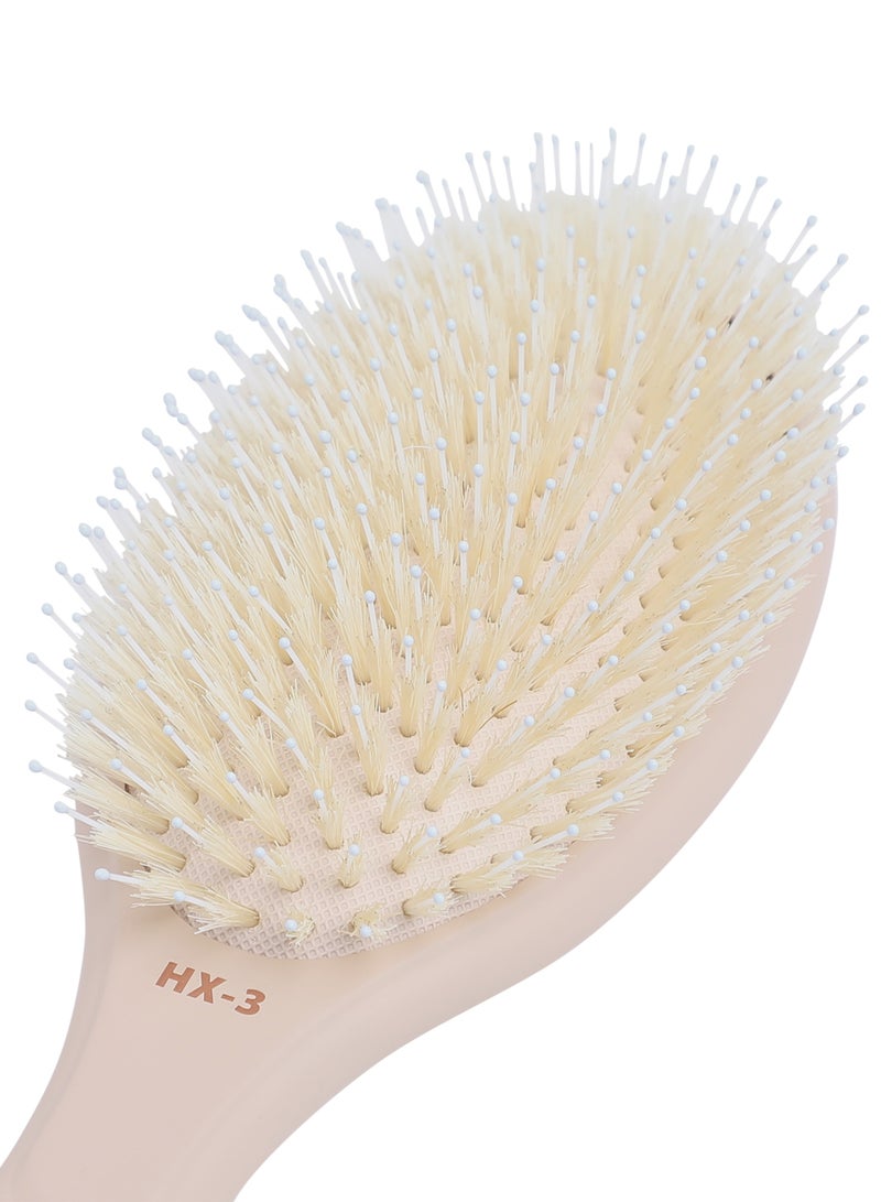 gushli Heat X-treme HX3 Paddle Brush Style and Shine features a combination of natural and nylon bristles to detangle hair while enhancing shine - Image 2
