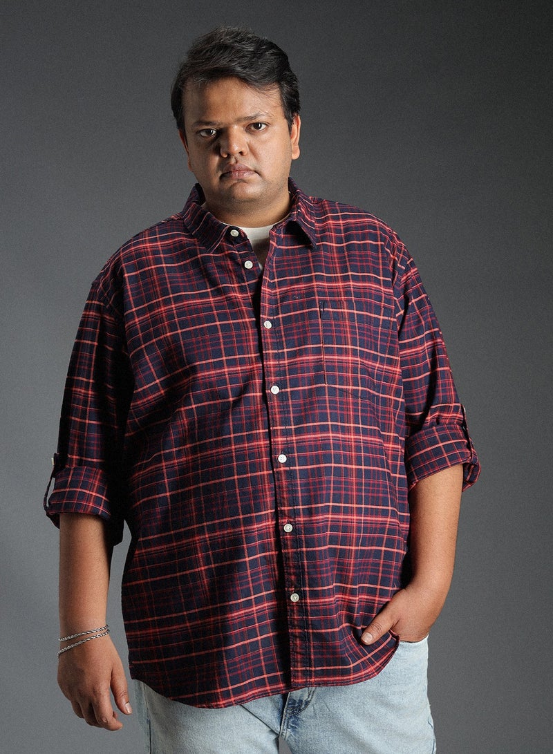 هاي ستار قميص كاروهات كلاسيكي كاجوال للرجال - Image 1