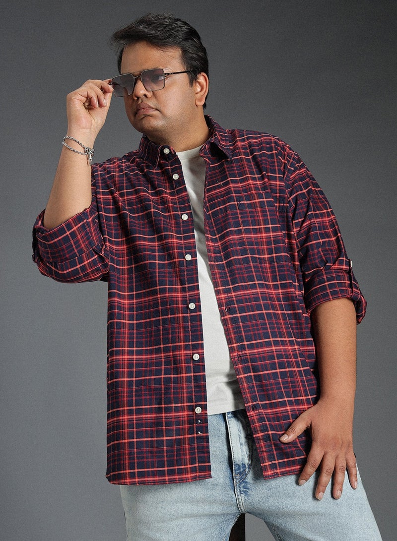 هاي ستار قميص كاروهات كلاسيكي كاجوال للرجال - Image 2