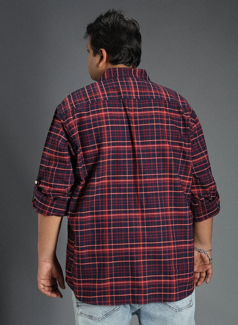 HIGH STAR  Classic Tartan Checked Casual Shirt for Men for Men | Best Price UAE
