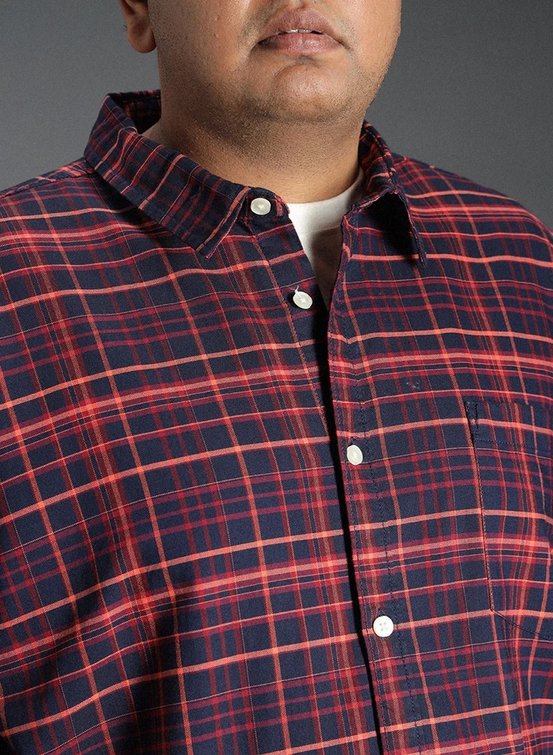 HIGH STAR  Classic Tartan Checked Casual Shirt for Men for Men | Best Price UAE