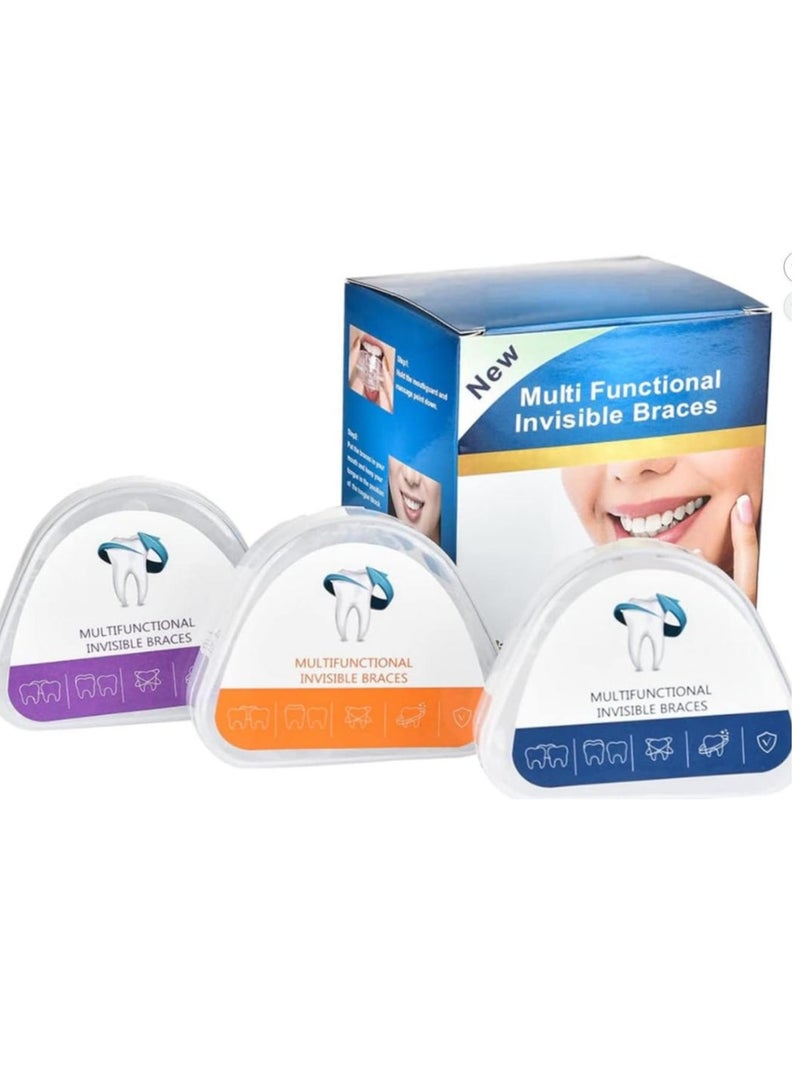 الواحة-TH دعامة غير مرئية متعددة الوظائف 1 2 3 مراحل، أسنان ناعمة وصلبة، تقويم الأسنان، الأجهزة الصحيحة، صواني محاذاة الأسنان، أداة فرد الأسنان، تقنية عالية، مثبت أسنان شفاف - Image 1