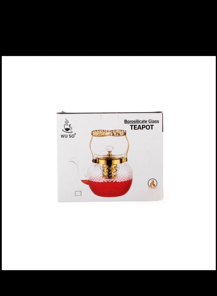 اباريك الصفا إبريق شاي زجاج مقاوم للحرارة مع مصفاة قابلة للإزالة - Image 4