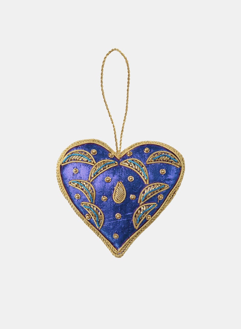 Baci milano Christmas decoration FABRIC HANDMADE ORNAMENTS HEART 3 - Image 1