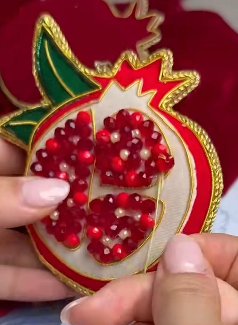 Baci milano Christmas decoration FABRIC HANDMADE ORNAMENTS HEART 3 - Image 3