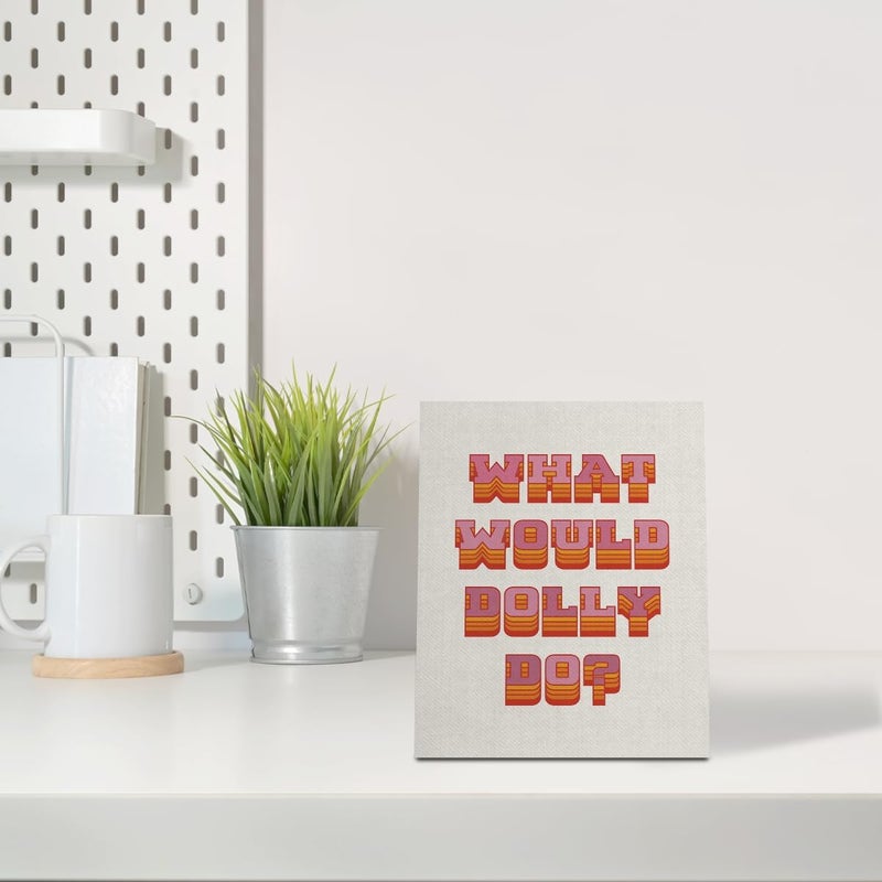 WKYAER Dolly Parton Inspirational Canvas Wall Art - Image 5
