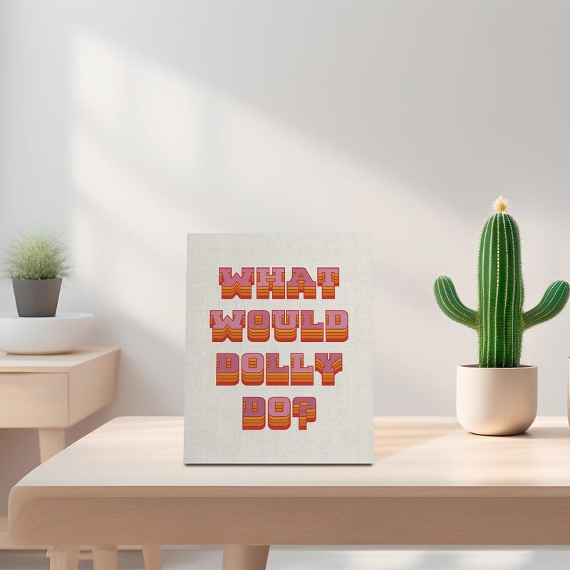 WKYAER Dolly Parton Inspirational Canvas Wall Art - Image 4