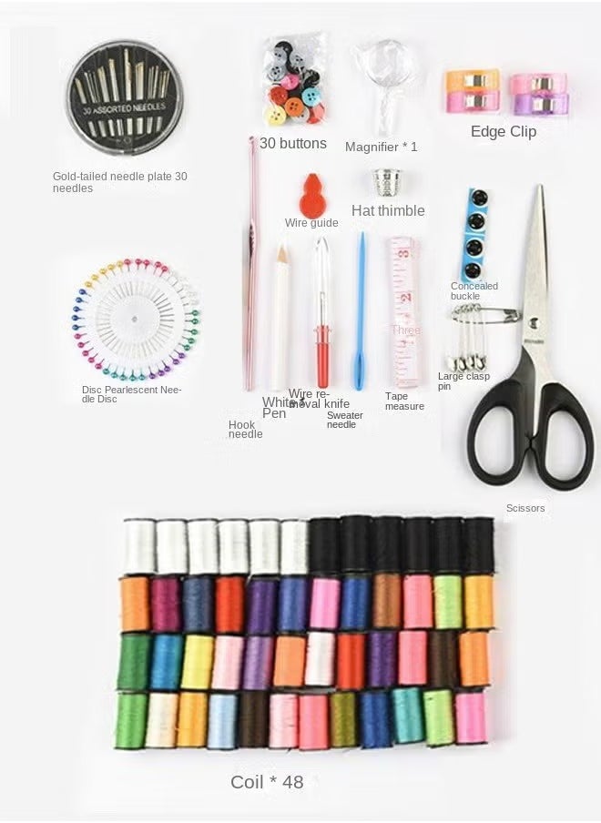 LA' PRECIOUS 172 Pcs Premium Sewing Supplies Mini Sew Kit Black Needle and Thread Bags With a Plethora of High-end Sewing Supplies Random Colors Mini Sewing Sets  - Image 4