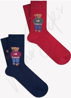 Mono Socks 2 Pack Teddy Bear Socks 