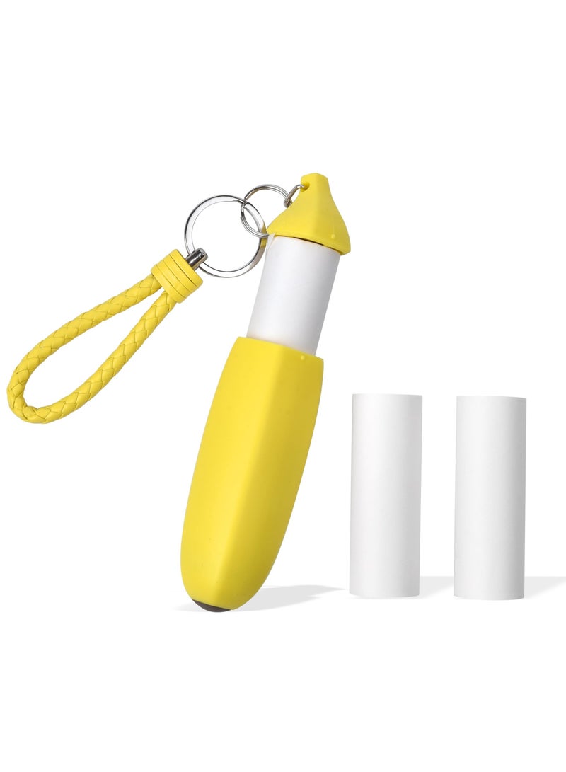 SOLARAE Banana Portable Lint Roller, Unique and Adorable Design, Portable and Convenient, High-Quality Adhesive for Solving The Awkward of Pet Hair on Clothes (1 * Lint Roller + 2 * Replacement Cores) - Image 1