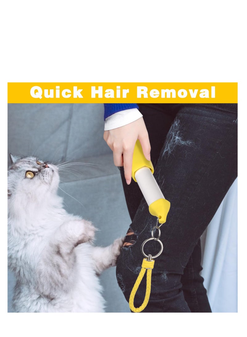 SOLARAE Banana Portable Lint Roller, Unique and Adorable Design, Portable and Convenient, High-Quality Adhesive for Solving The Awkward of Pet Hair on Clothes (1 * Lint Roller + 2 * Replacement Cores) - Image 5