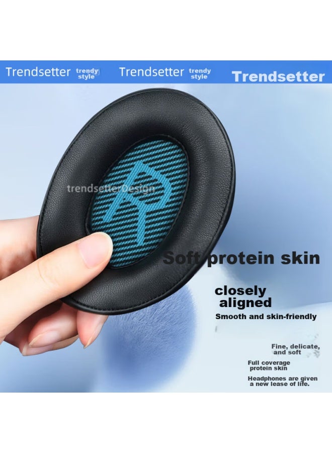 Trendsetter Compatible With Bose Headphones, Earpads, Foam Covers, For Qc35/35ii Second Generation, Qc25, Qc15, Earphone Covers, Protective Covers, Leather Covers - Image 4