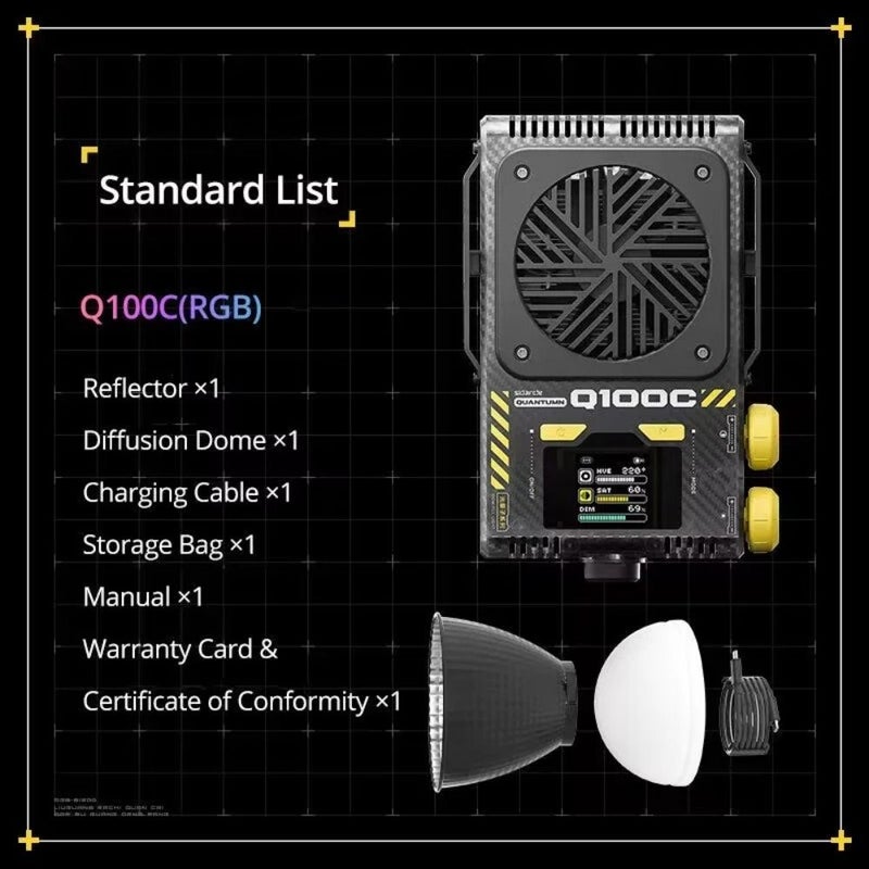 Sidande Q100c Photography Light 100w RGB Full-Color Fill Light - Image 2