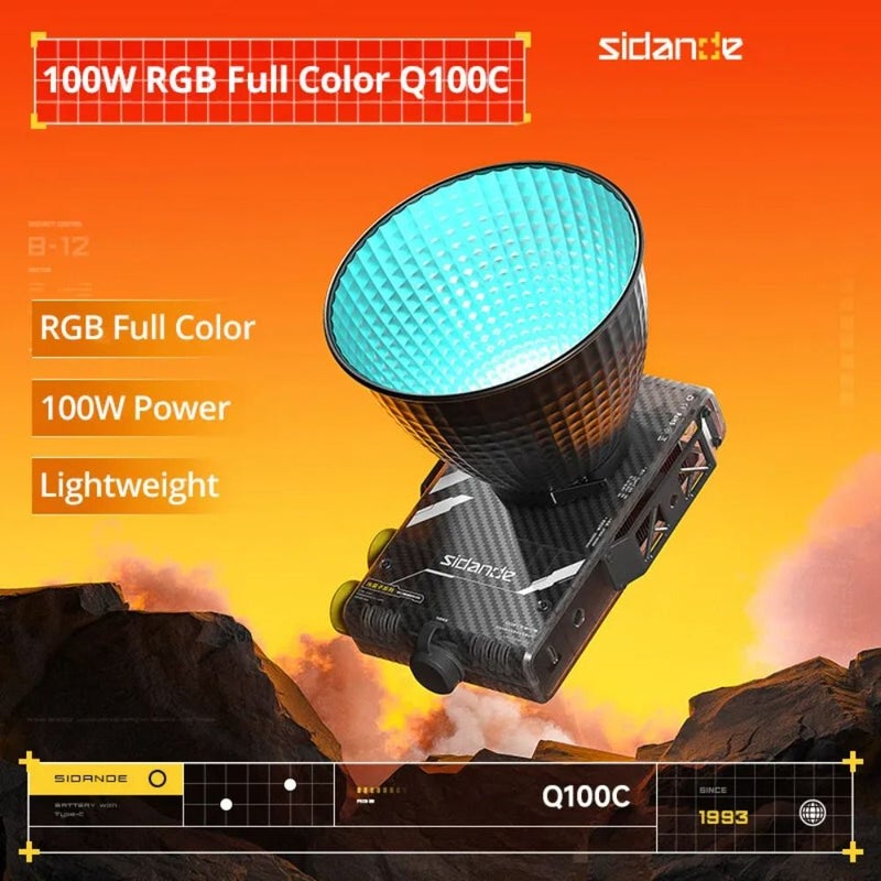 Sidande Q100c Photography Light 100w RGB Full-Color Fill Light - Image 3