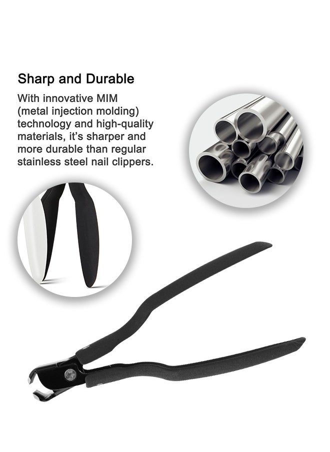 GUTCHE - Nail Clippers  - Toenail Clippers for Thick Nails, Fingernail Clipper for Adult Men Women Seniors, Toe Nail Clippers，Including Nano File - Image 1