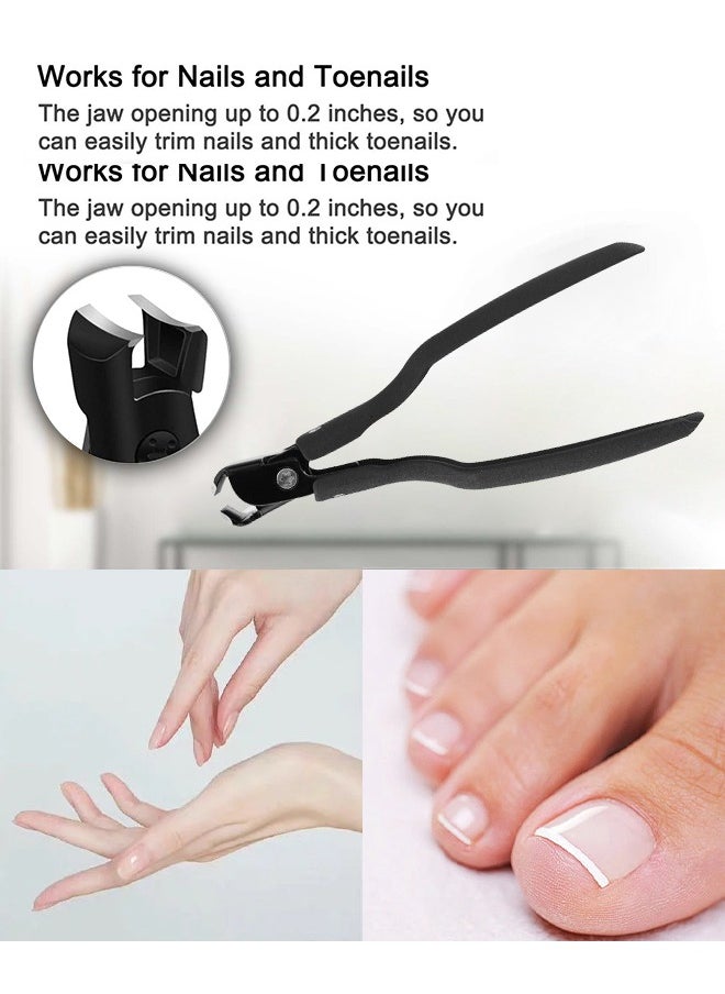 GUTCHE - Nail Clippers  - Toenail Clippers for Thick Nails, Fingernail Clipper for Adult Men Women Seniors, Toe Nail Clippers，Including Nano File - Image 1
