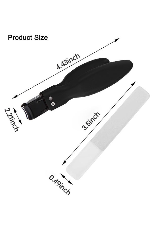 GUTCHE - Nail Clippers  - Toenail Clippers for Thick Nails, Fingernail Clipper for Adult Men Women Seniors, Toe Nail Clippers，Including Nano File - Image 1