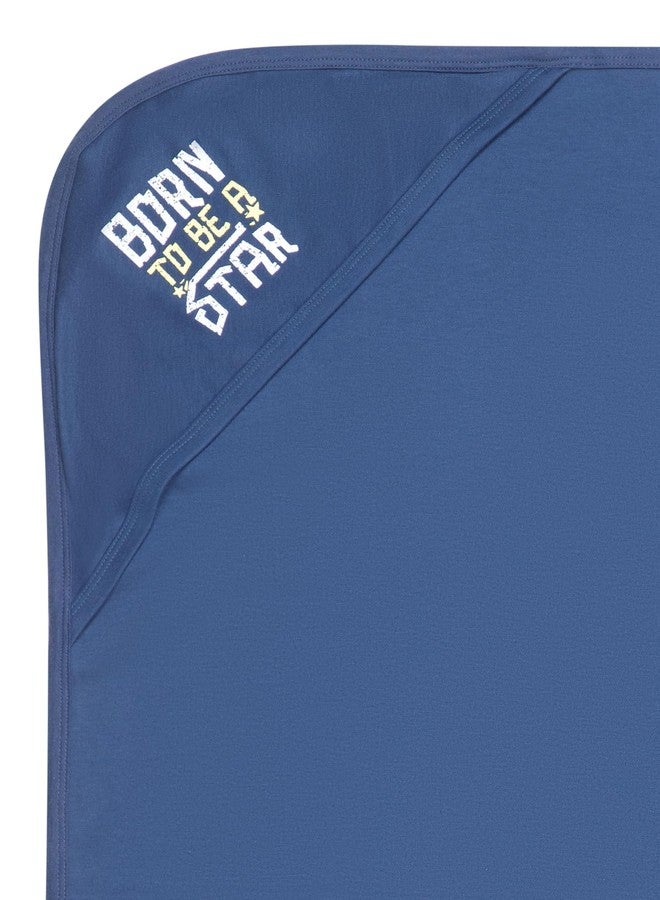 BODYCARE Unisex Baby Hooded Wrapper - Navy.. - Image 3