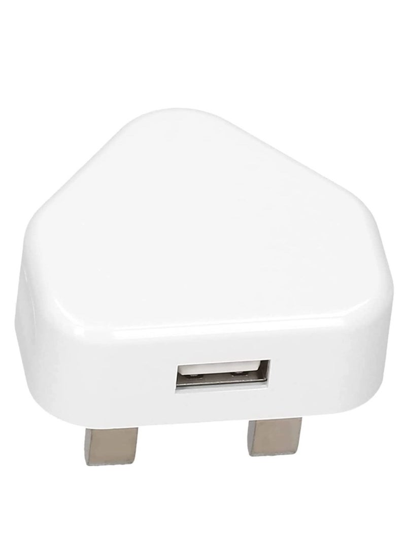 NTECH Adapter,   5V/1A USB Adapter 100 240V Input DC Adapters For Charging Multi function Power Adapter For Electronic Devices  UK Plug  White - Image 2