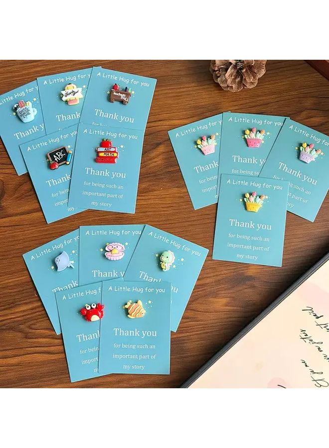Teachers Day Greeting Card Handmade DIY Resin Underwater Animal Turtle Design - Image 1
