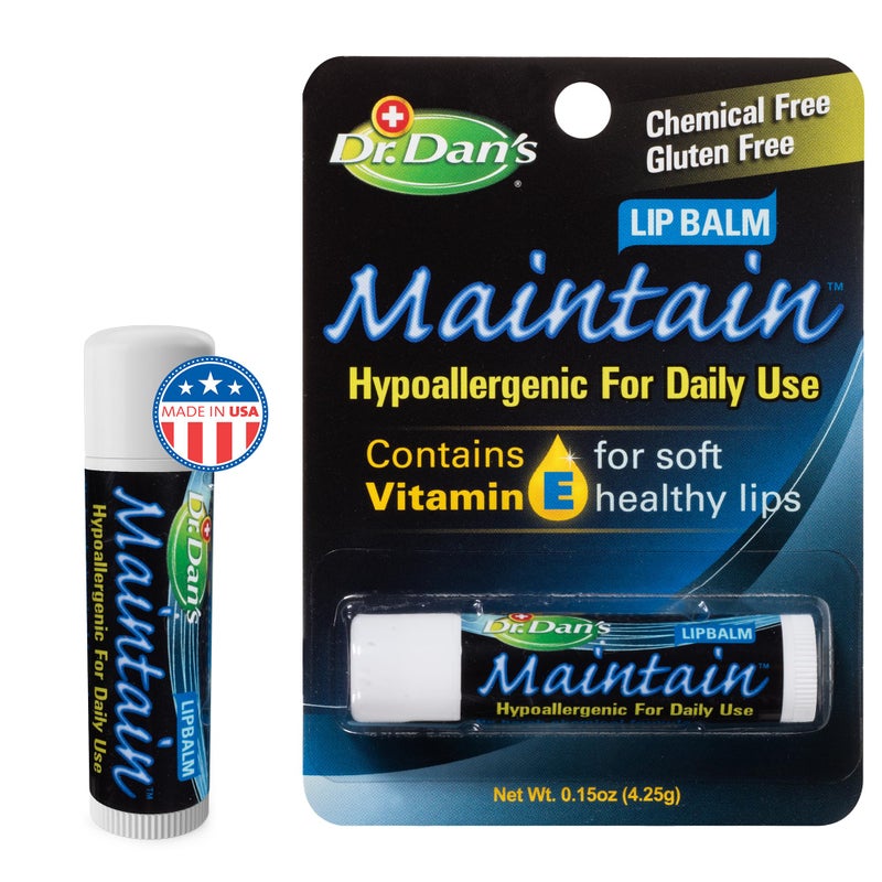 Dr. Dans Dr. Dan's Maintain Lip Balm - Perfect for Cortibalm Aftercare, Mild Ingredients & Beeswax, Vitamin E Enriched for Moisturizing Dry Lips, Ensures Smooth, Soft Feel, 1 Pack - Image 1