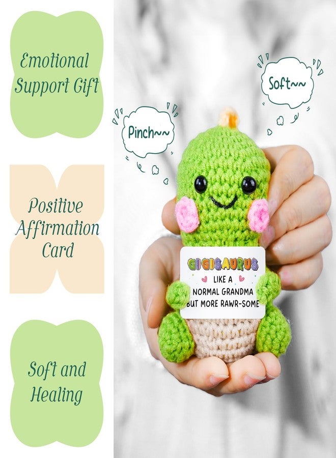 AceThrills Gigi Gifts for Grandma, Gigi for Gigi's Birthday - Handmade Crochet Funny Cute Dinosaur Gigisaurus - Image 5