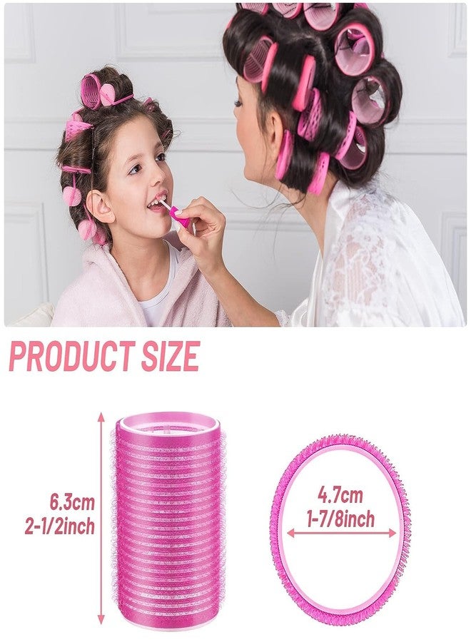 Spoken 6Pcs Big Hair Rollers Self Grip Holding Curlers with 12Pcs Stainless Steel Duckbill Clips for Long Medium - Image 4