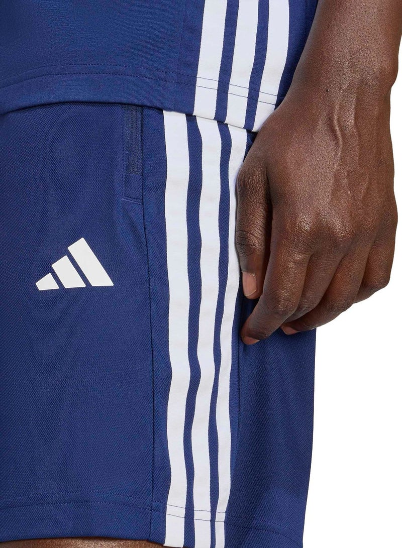 Adidas Workout Essentials Base 3-Stripes Pique Short 9Inch - Image 4