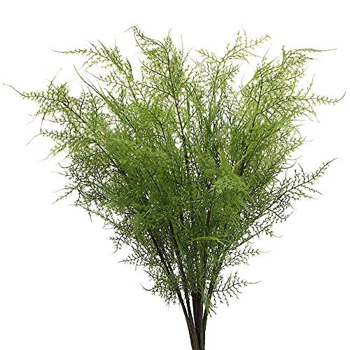 Briful 30" Artificial Boston Fern Plants Bushes Fake Shrubs Bush Greenery Plants Faux Fern Plant Large for Outdoors UV Resistant Garden Plants or Home Office Desk Indoor Decor 6pcs - Image 5