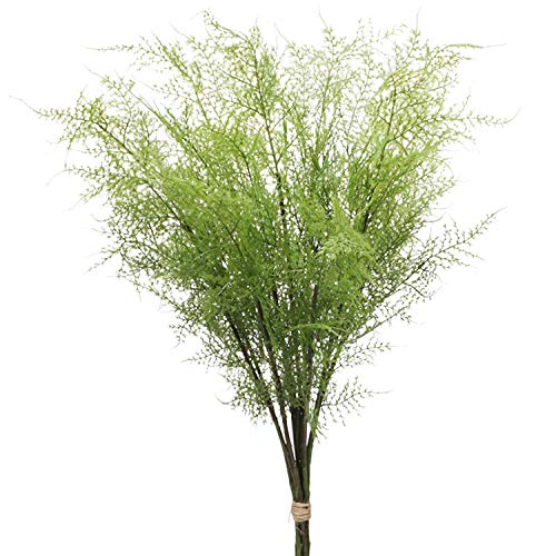 Briful 30" Artificial Boston Fern Plants Bushes Fake Shrubs Bush Greenery Plants Faux Fern Plant Large for Outdoors UV Resistant Garden Plants or Home Office Desk Indoor Decor 6pcs - Image 1