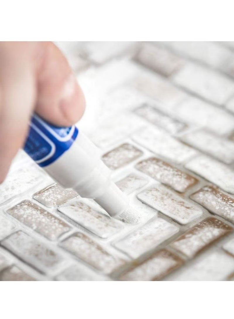 Grout Pen White Tile Paint Marker Waterproof Tile Grout Colorant and Sealer Pen 4 Pieces（White） - Image 4
