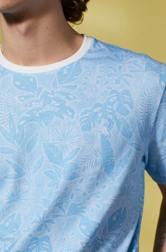 Vicomte A. Tor Sky Blue T-Shirt 100% Cotton