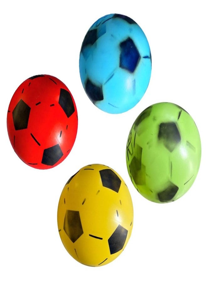 Ciko Beech Football infaltable | Baby and Kids Ball or Mouth air Filling Balls Ranbow Multi Color for Gardan Park Home School Pool with Free Air Feeling Pump (Home Mini Ball with Pump) - Image 2