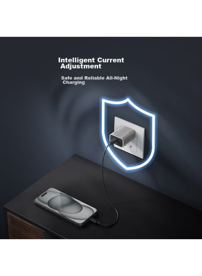 Cuktech Kuotai Ke, Gan Charger Pd30w Compatible With 20w Charger, Fast Charging For Iphone 16/15/14, Phones And Tablets, Type-c Plug, Suitable For Apple/huawei, Gray - Image 5